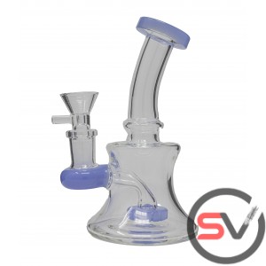 DOUBLE RING CURVED NECK WATER PIPE 5inch